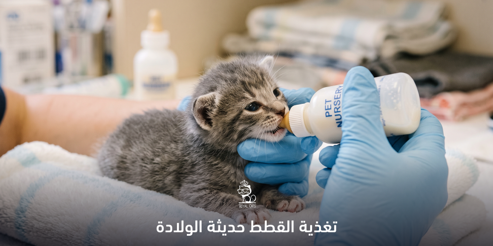 تغذية القطط حديثة الولادة