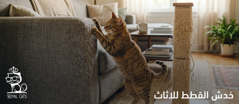 خدش القطط للاثاث