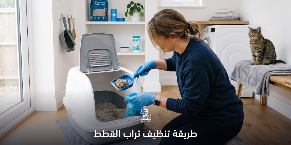 طريقة تنظيف تراب القطط