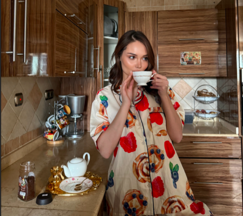 Breakfast in Bed Pajama Short sleeve