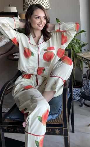 Peaches and Cream Pajama (Large) Long sleeve