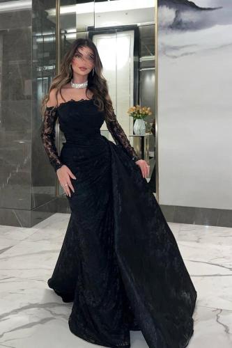 فستان فخم اسود