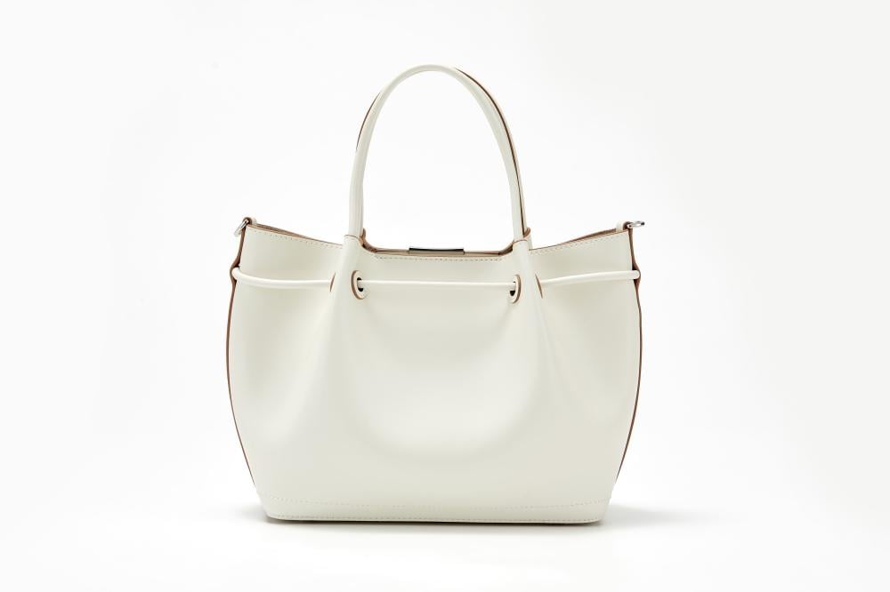 زجل - حقيبة دلو - مقبض واحد لون أبيض