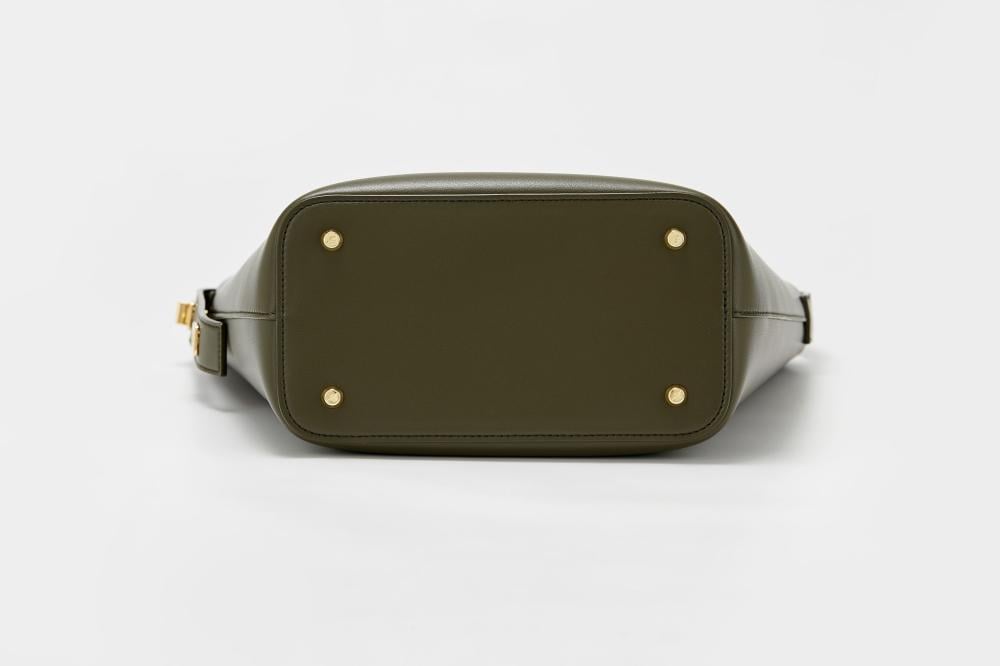 زجل حقيبة دلو افخم شنط نسائيه - مقبض واحد لون شجرة الزيتون