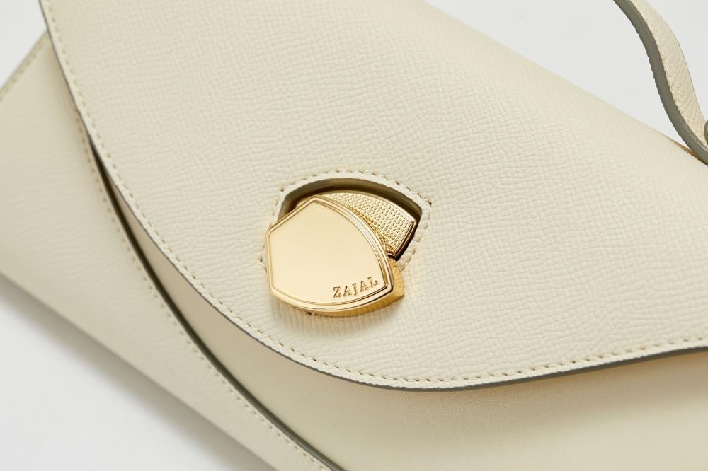 ZAJAL Clutch Bag- Single Handle WHITE Color
