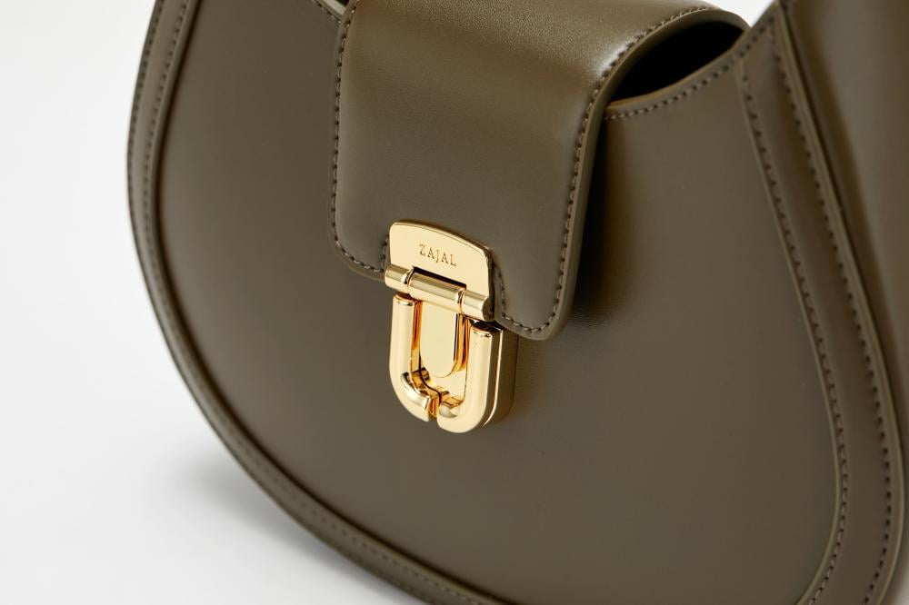 زجل - حقيبة كتف - مقبض واحد لون الزيتون