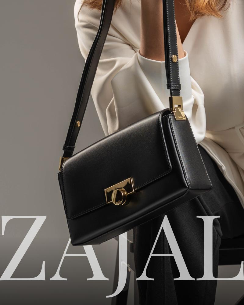 زجل - حقيبة كتف - مقبض واحد لون أسود