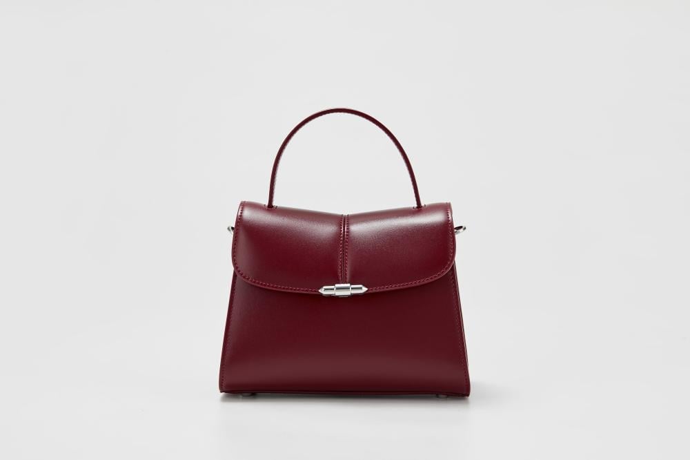 زجل - حقيبة قبض - مقبض واحد لون برقندي