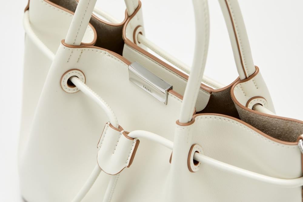 زجل - حقيبة دلو - مقبض واحد لون أبيض