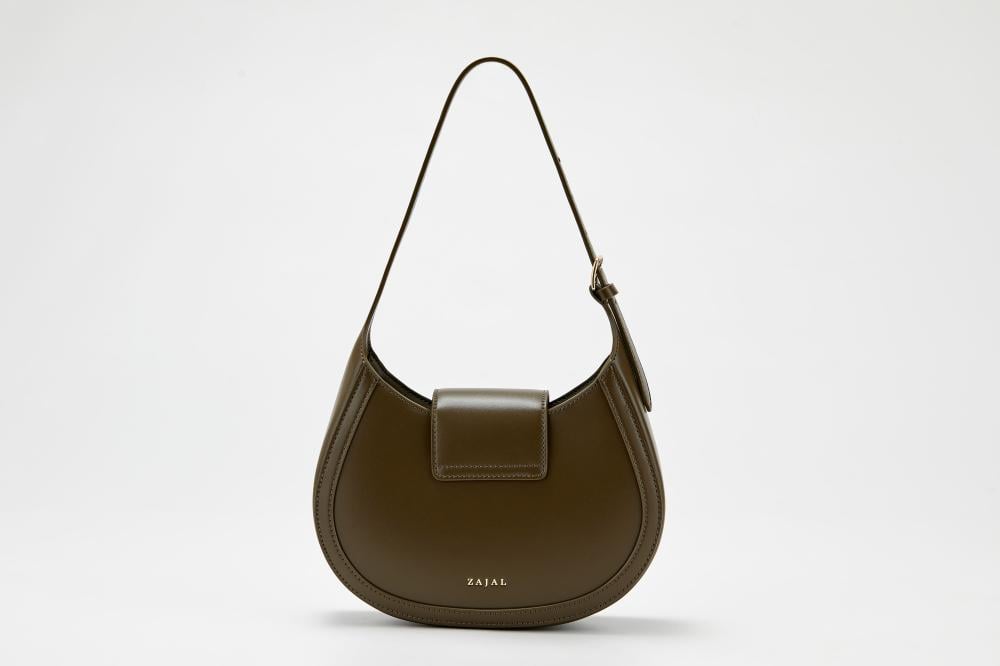 زجل - حقيبة كتف - مقبض واحد لون الزيتون