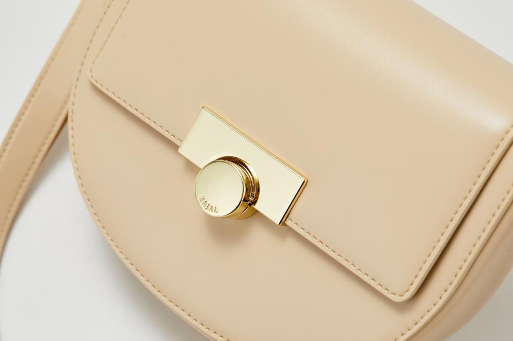 زجل -حقيبة كتف - مقبض واحد لون بيج