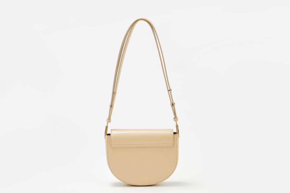 زجل -حقيبة كتف - مقبض واحد لون بيج