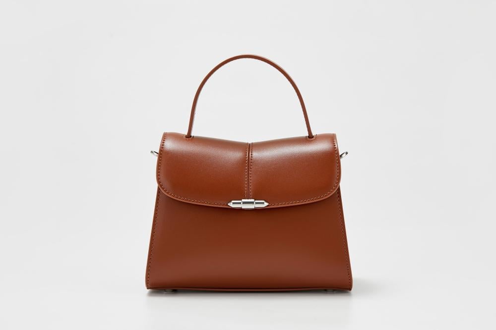 زجل - حقيبة قبض - مقبض واحد لون بني