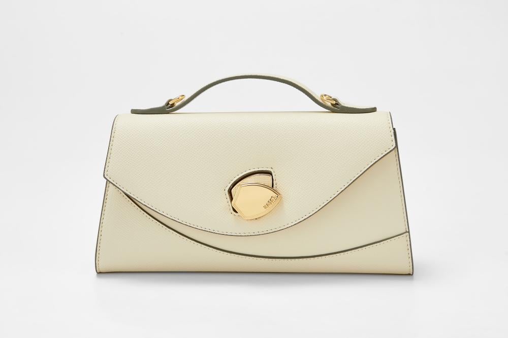 ZAJAL Clutch Bag- Single Handle WHITE Color