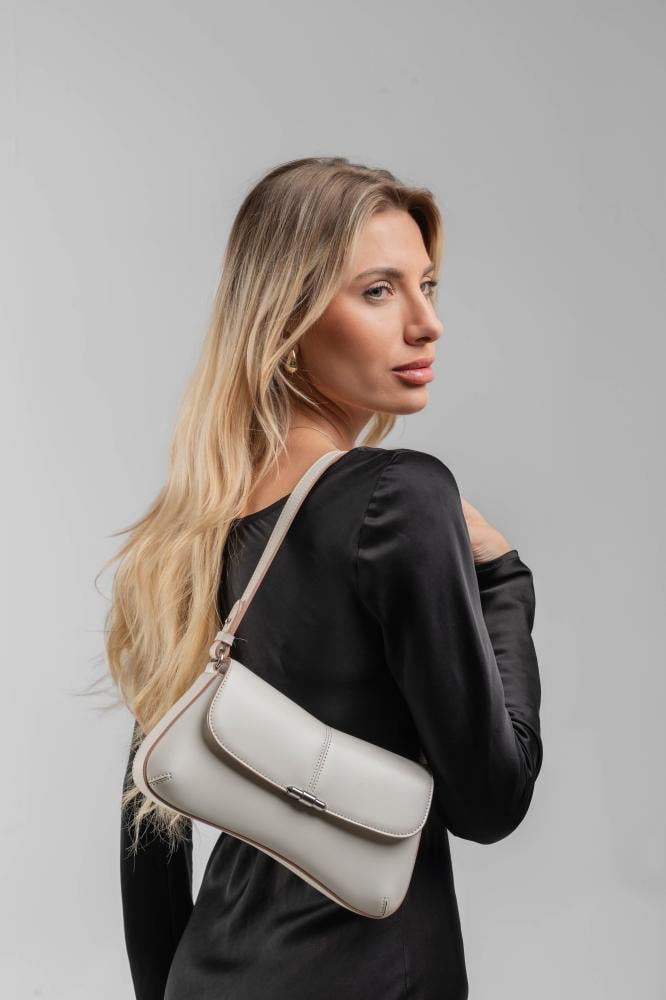 White shoulder bag
