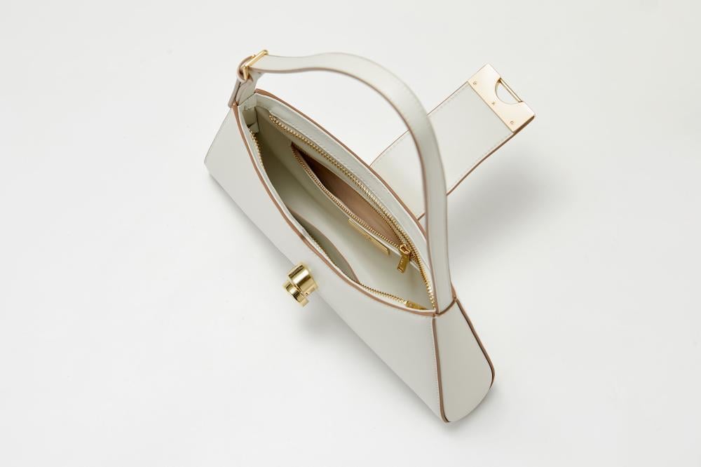 زجل - حقيبة كتف - مقبض واحد لون أبيض