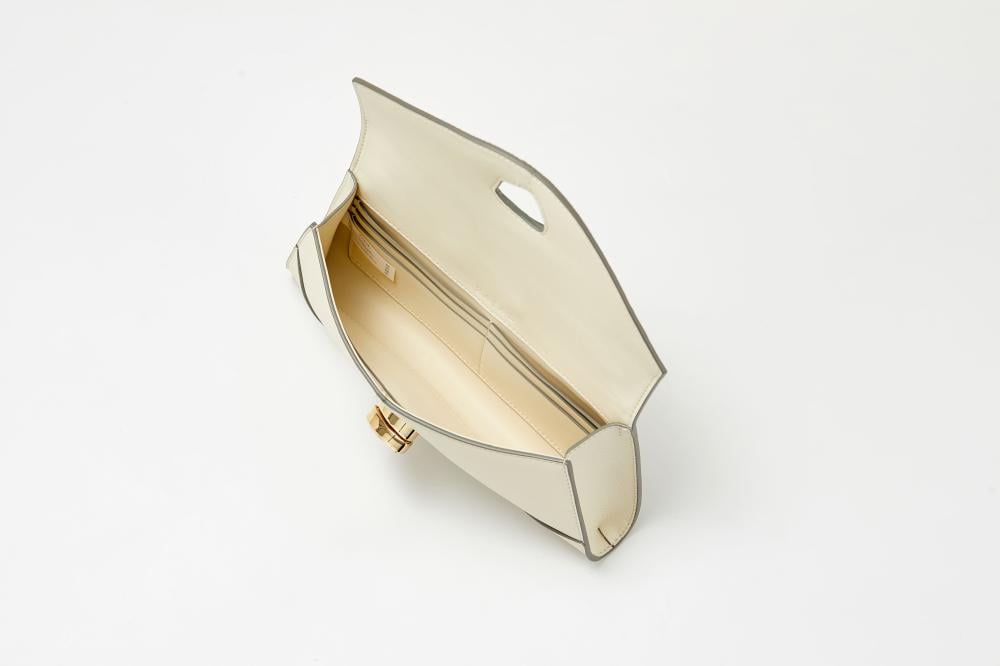 ZAJAL Clutch Bag- Single Handle WHITE Color