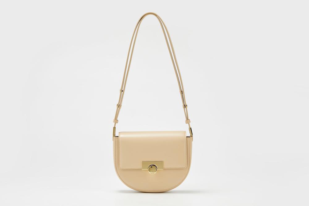 زجل -حقيبة كتف - مقبض واحد لون بيج