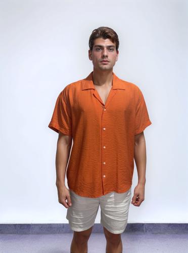 قميص برتقالي قصير -Orange Shirt