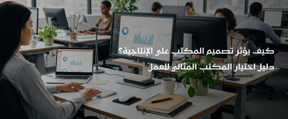 كيف يؤثر تصميم المكتب على الإنتاجية؟ دليل اختيار المكتب المثالي للعمل 2026