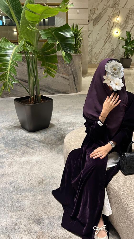 عبايات شتوية بنفسجي