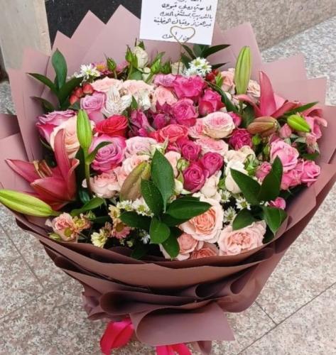 بوكيه سراب الحنين بيبي روز مشكل مع ليلي 25 غصن مغل...