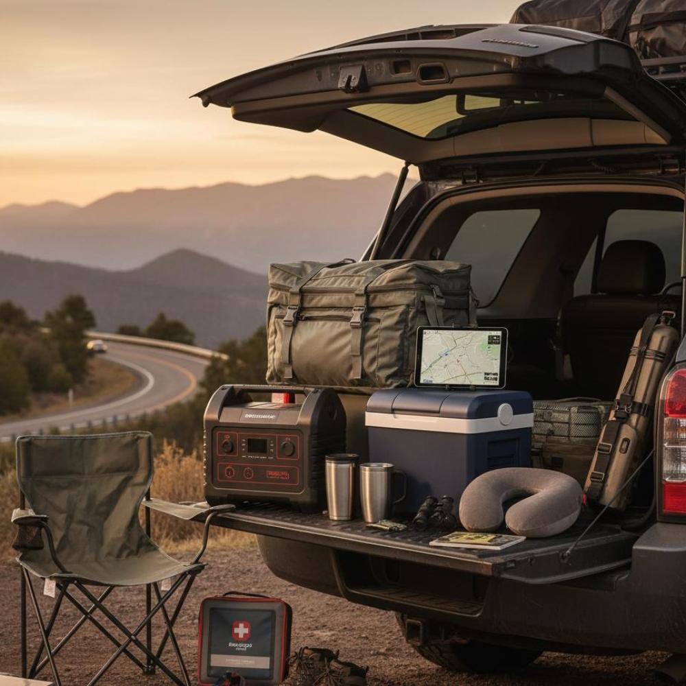 إكسسوارات السيارات للرحلات الطويلة