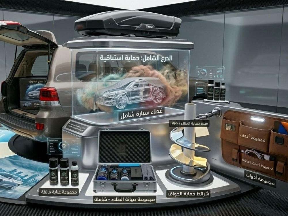 إكسسوارات حماية السيارة من الخدوش والأتربة
