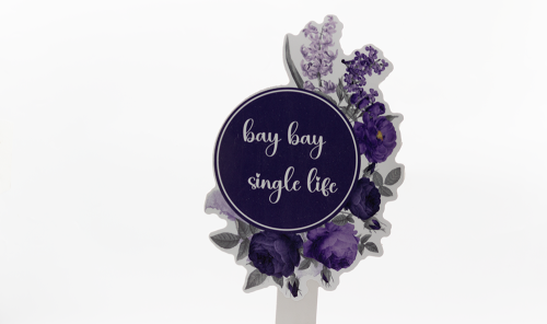 بنر أو لوحة احتفالية ( توديع العزوبية )