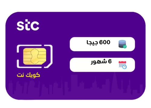 كويك نت 600 قيقا لمدة 6 اشهر