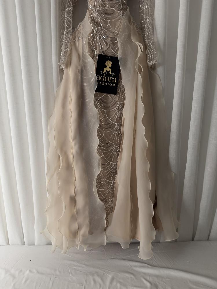 فستان سهره بيج فخم