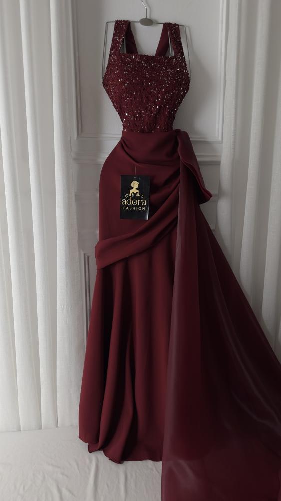 فستان سهره برغندي