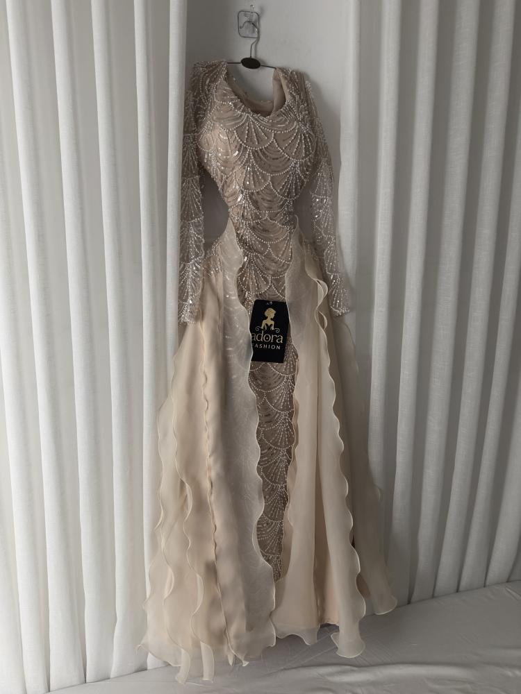 فستان سهره بيج فخم