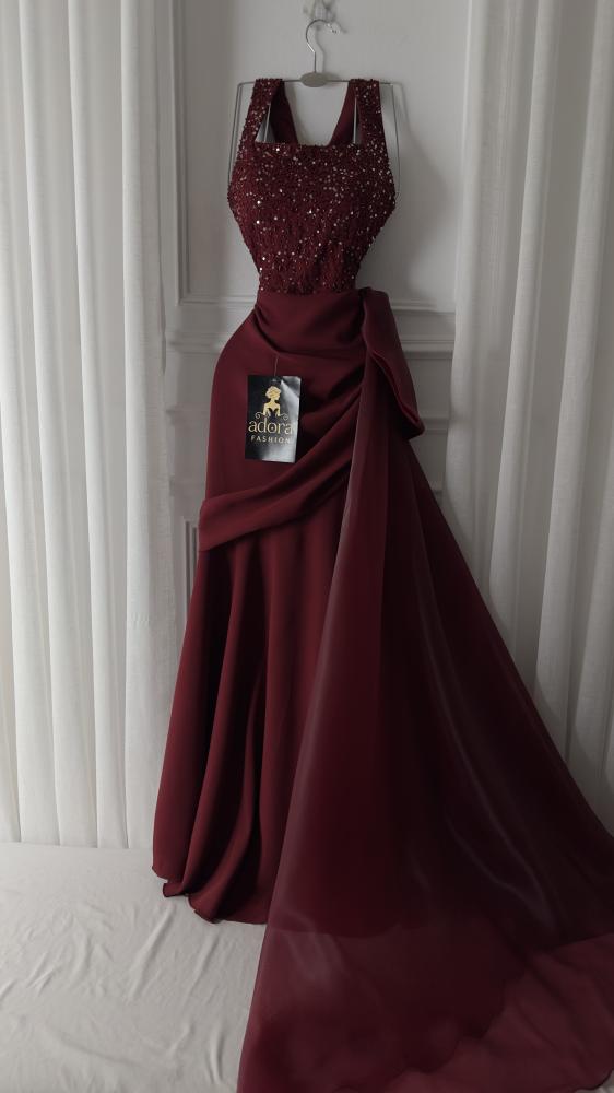 فستان سهره برغندي