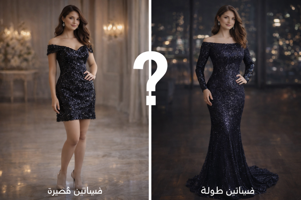 فساتين سهرة قصيرة أم طويلة؟ دليلك للاختيار الصحيح