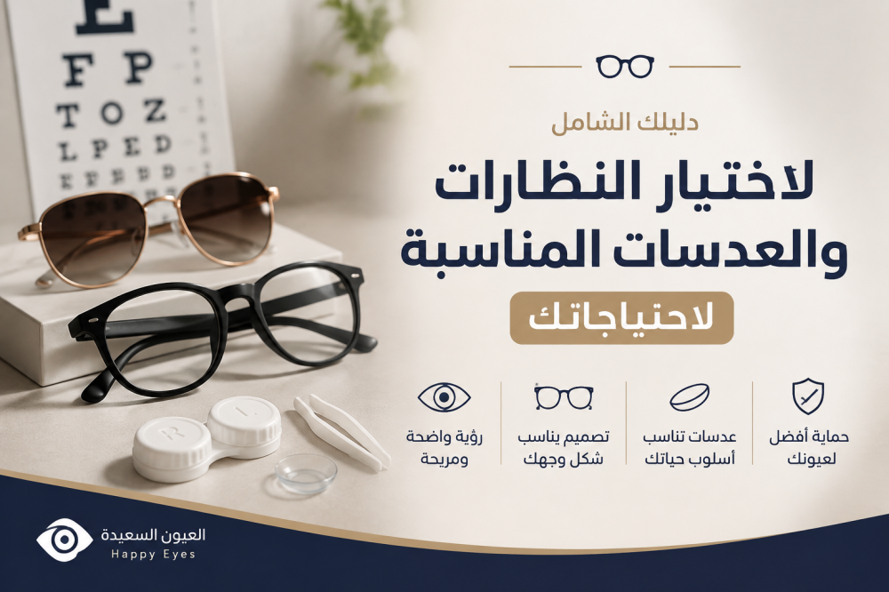 دليلك لاختيار النظارات والعدسات المناسبة لاحتياجاتك