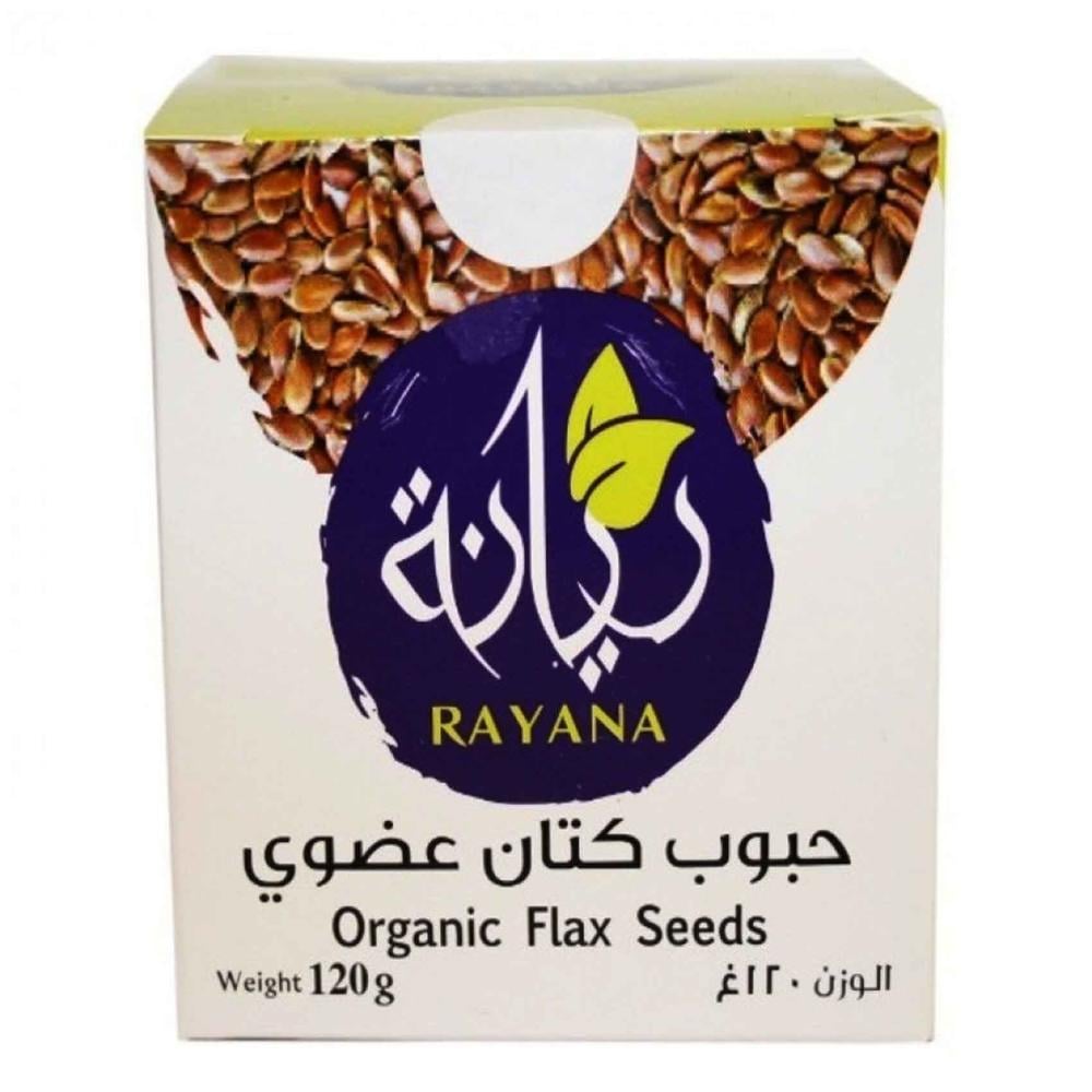 Rayana Flax Seeds 100% Organic - 120g - متجر أغذية عضوية في الرياض مع توصيل  سريع من روتورا