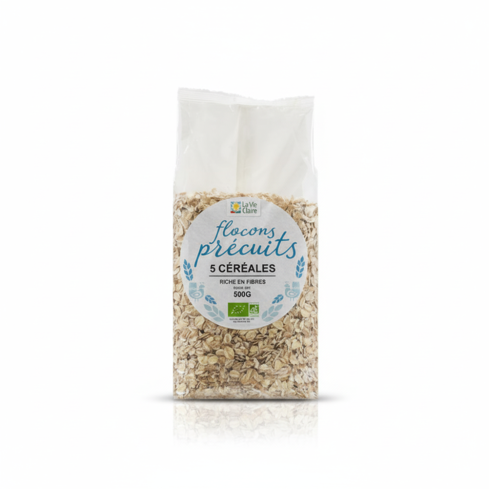 La Vie Clear Organic 5 Grain Flakes - 500g - متجر أغذية عضوية في الرياض مع  توصيل سريع من روتورا