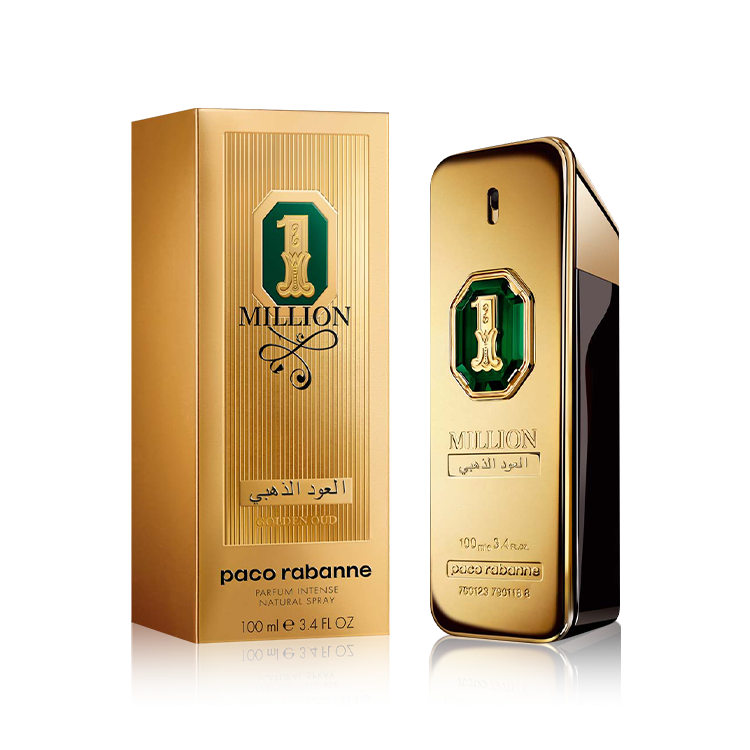 باكو رابان 1 مليون العود الذهبي أو دو بارفيوم إنتنس – 100 مل - Paco Rabanne 1 Million Golden Oud Parfum Intense – 100 ml
