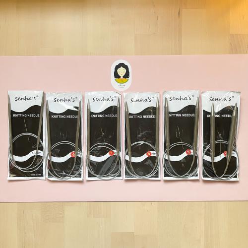 سنارة تريكو من الألمنيوم متصلة 80cm