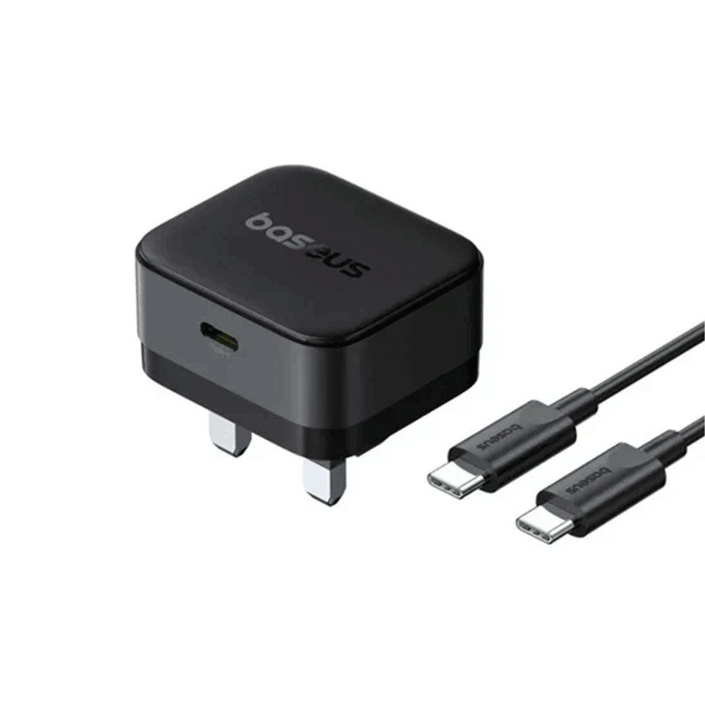 بيسوس | شاحن جداري بقوة 20 واط اسود