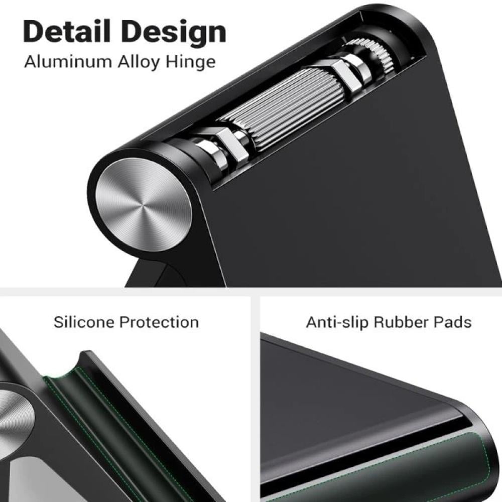 يوجرين -حامل جوال مكتبي متعدد الزوايا - أسود