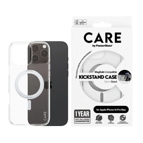 بانزر جلاس-كفر حماية ايفون 16 برو ماكس CARE مع حام...