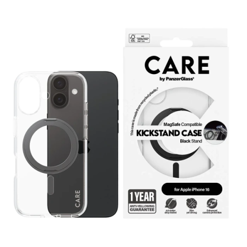 بانزر جلاس- كفر حماية ايفون 16 CARE مع حامل و يدعم...