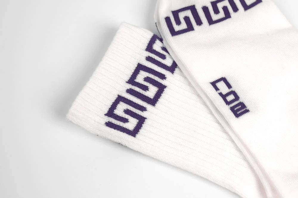 جوارب Nbe - ابيض و بنفسجي