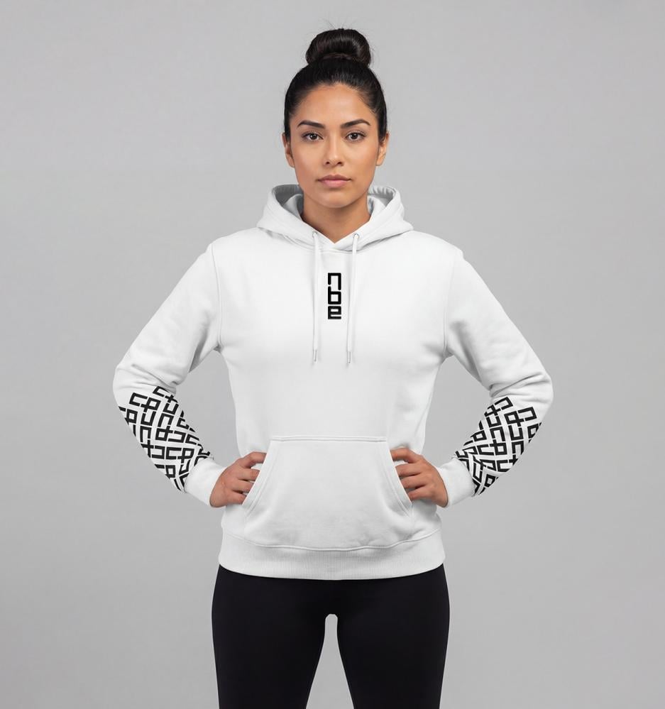 هودي نسائي - ابيض