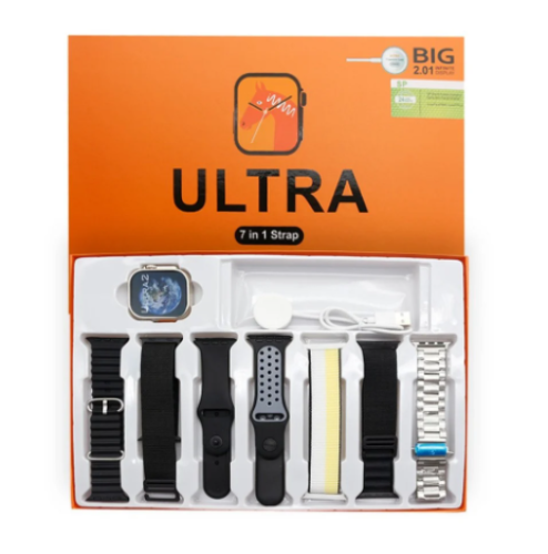 ساعة ULTRA مع 7 اساور ملونة