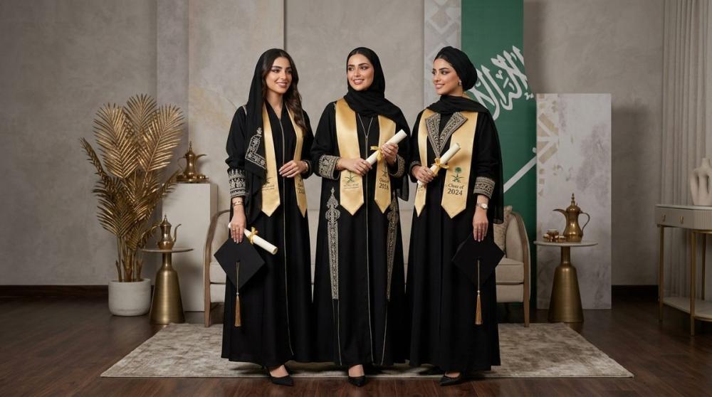 تصوير عبايات التخرج والمناسبات والأزياء الوطنية بالذكاء الاصطناعي 2026: كيف تبني كتالوجاً ملكياً 4K لموسم التخرج واليوم الوطني؟