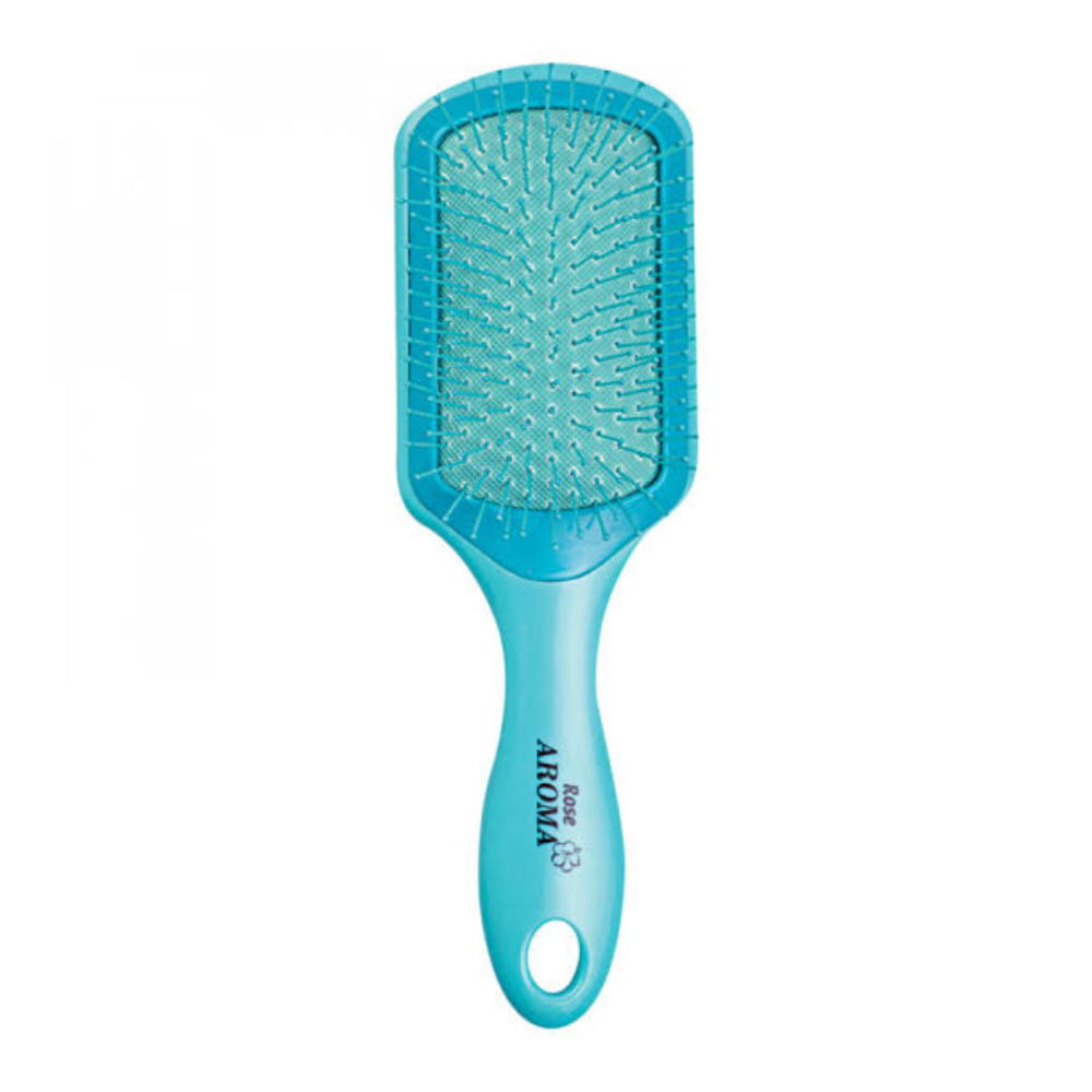 Rose Aroma foldable hairbrush with mirror