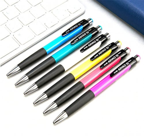 طقم أقلام بالحبر الجاف الأزرق عدد (12) قلم